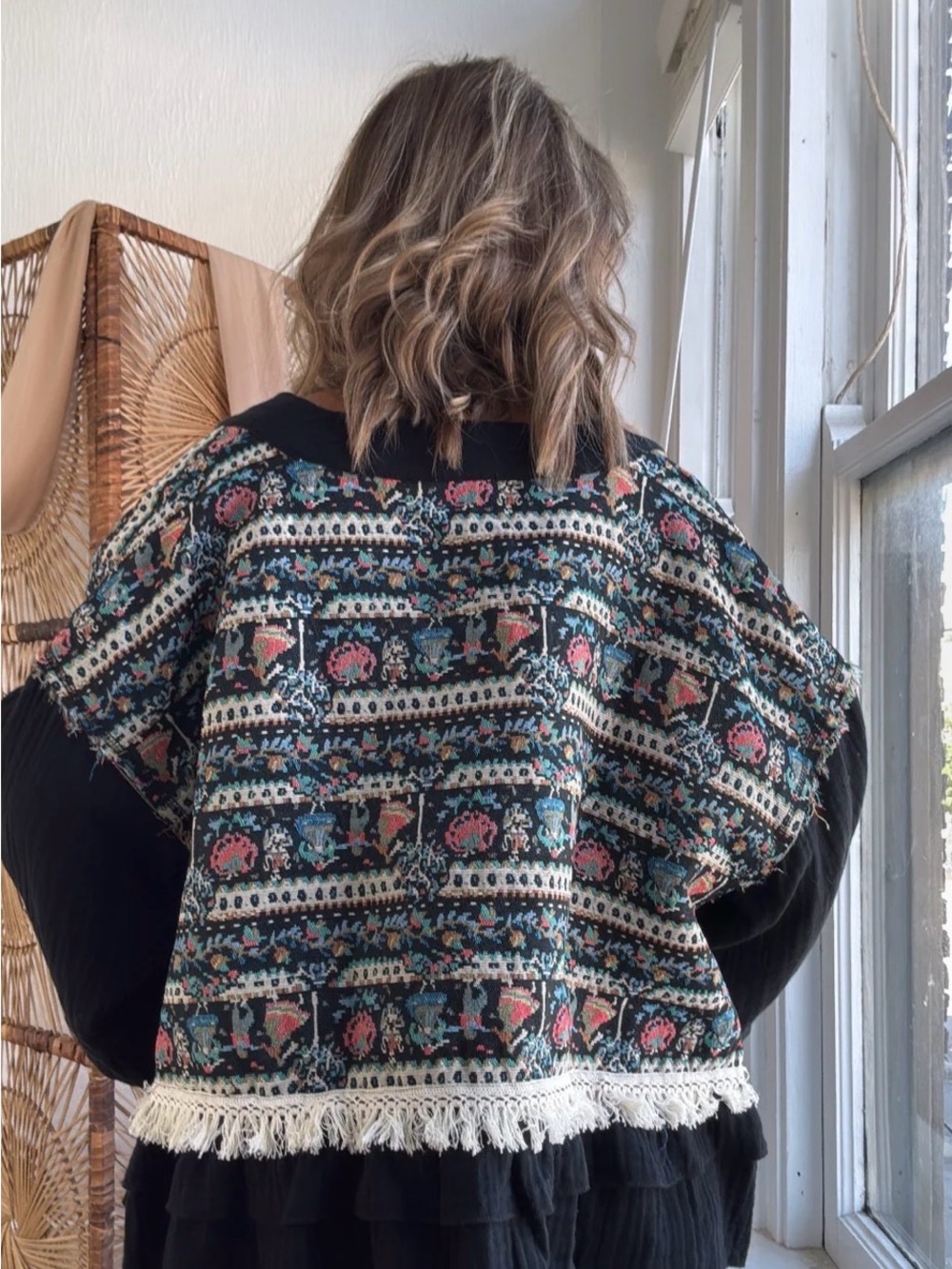 POL BETHANY WOVEN OPEN JACKET - Picture 2 of 7